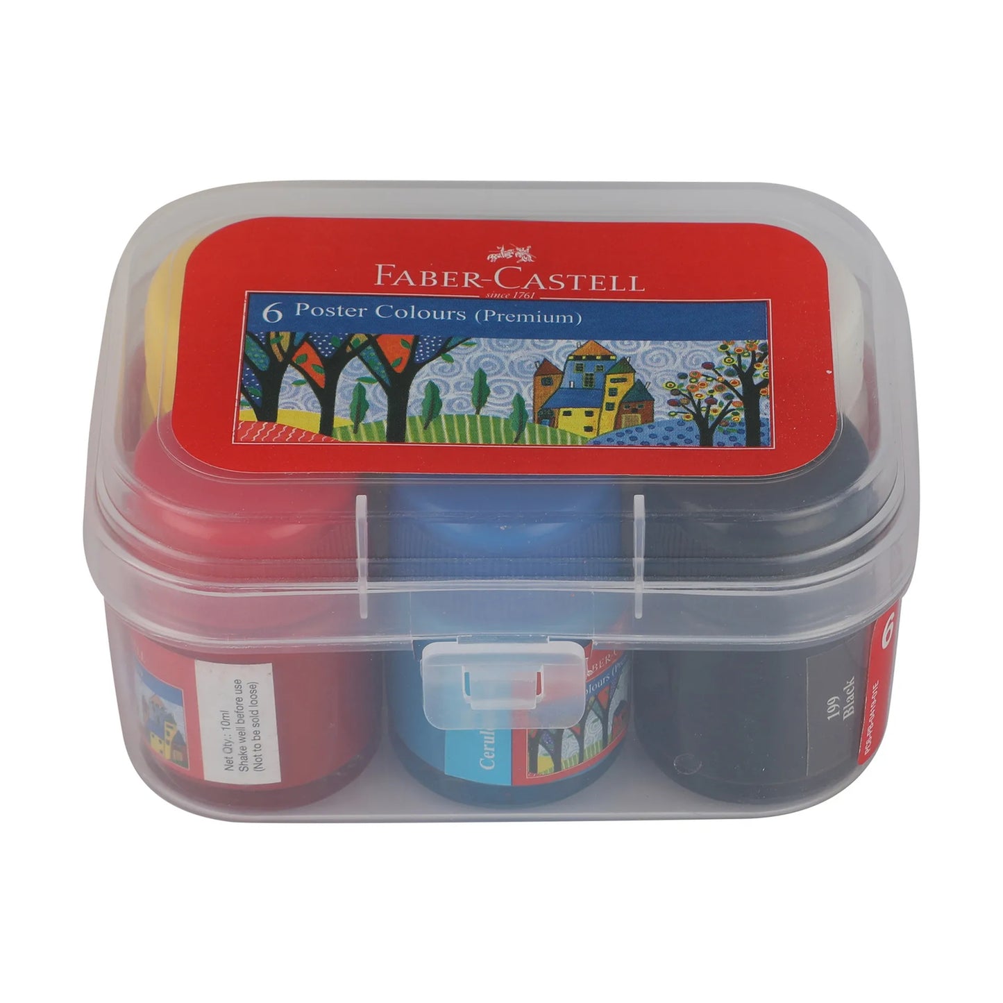Faber-Castell Assorted Poster Colors 6 x 10 ml