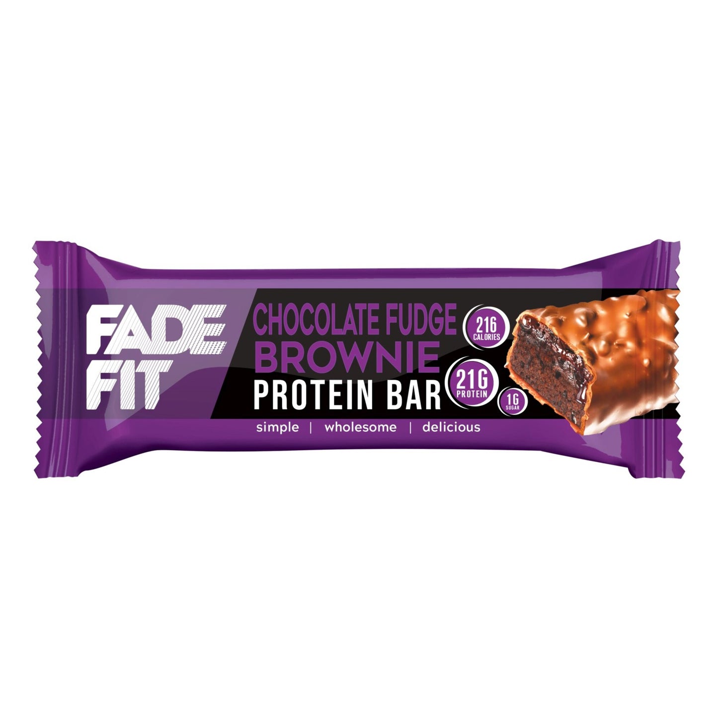 Fade Fit Protein Bar Chocolate Fudge Brownie Flavor 55g