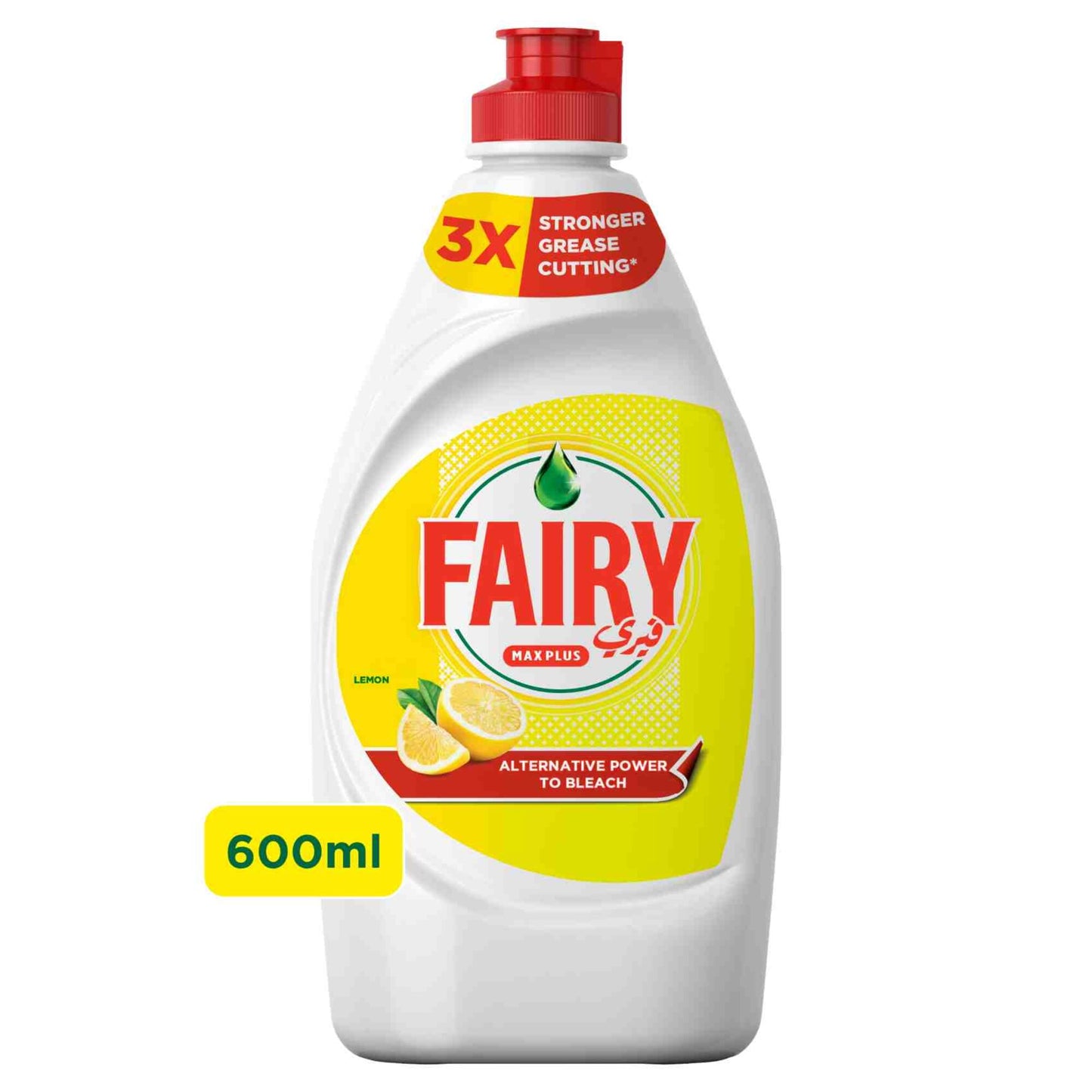 Fairy Max Plus Dishwashing Liquid Lemon Scent 600 ml