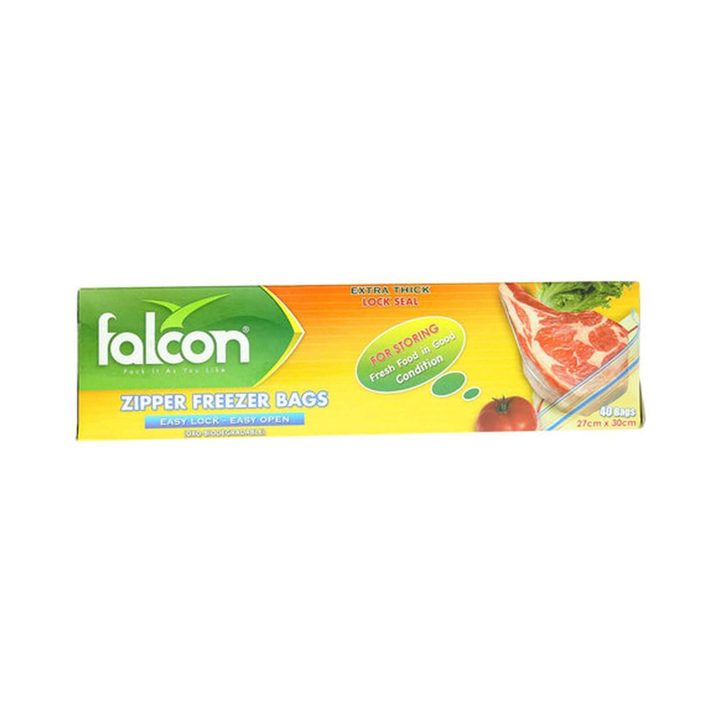 Falcon Zipper Bags Size 27cm x 30cm 40pcs