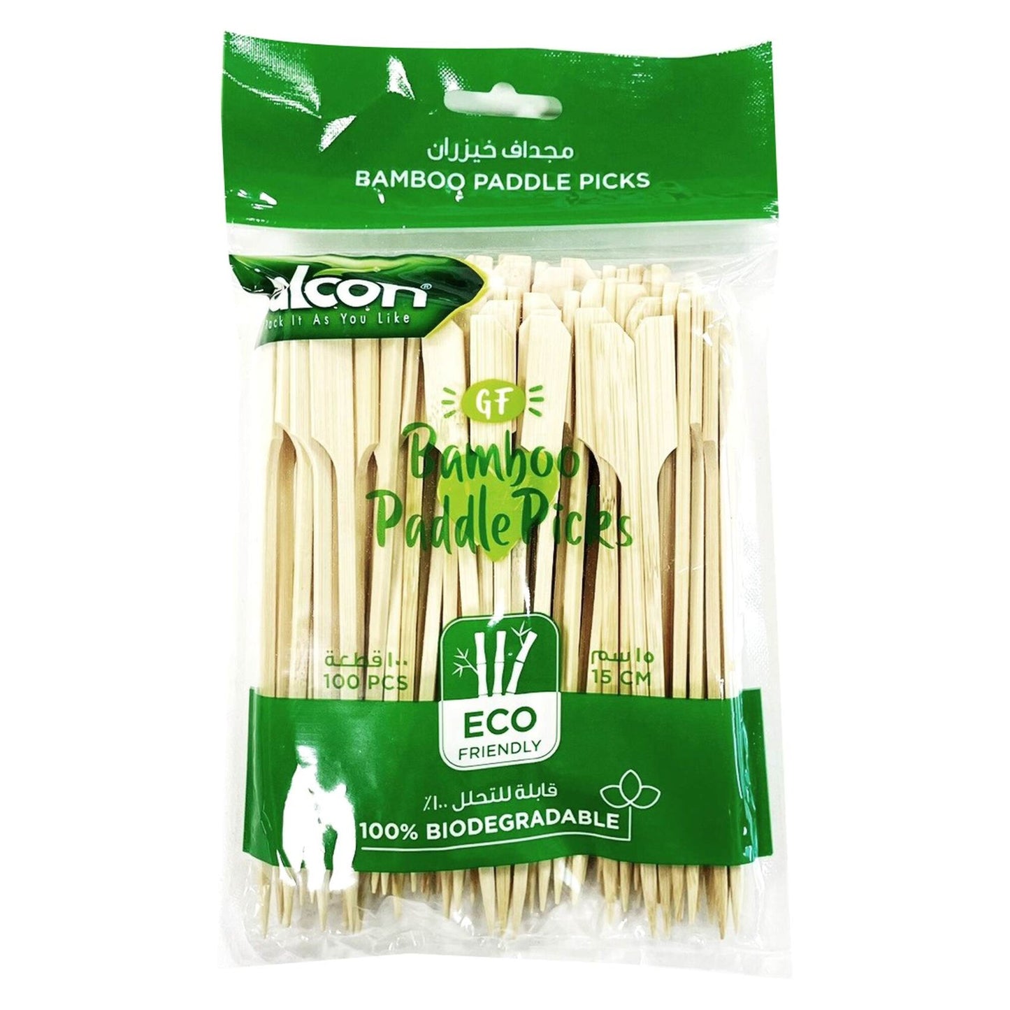 Falcon Eco-Friendly Bamboo Paddle Picks 100 per pack