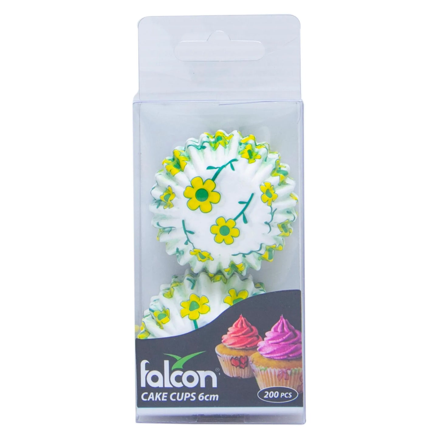 Falcon White Blueberry Print 6cm Cupcake Cases 200 per pack