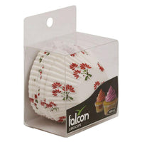 Falcon White Flower Print 12.5cm Cupcake Liners 100 per pack