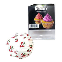 Falcon White Flower Print 12.5cm Cupcake Liners 100 per pack