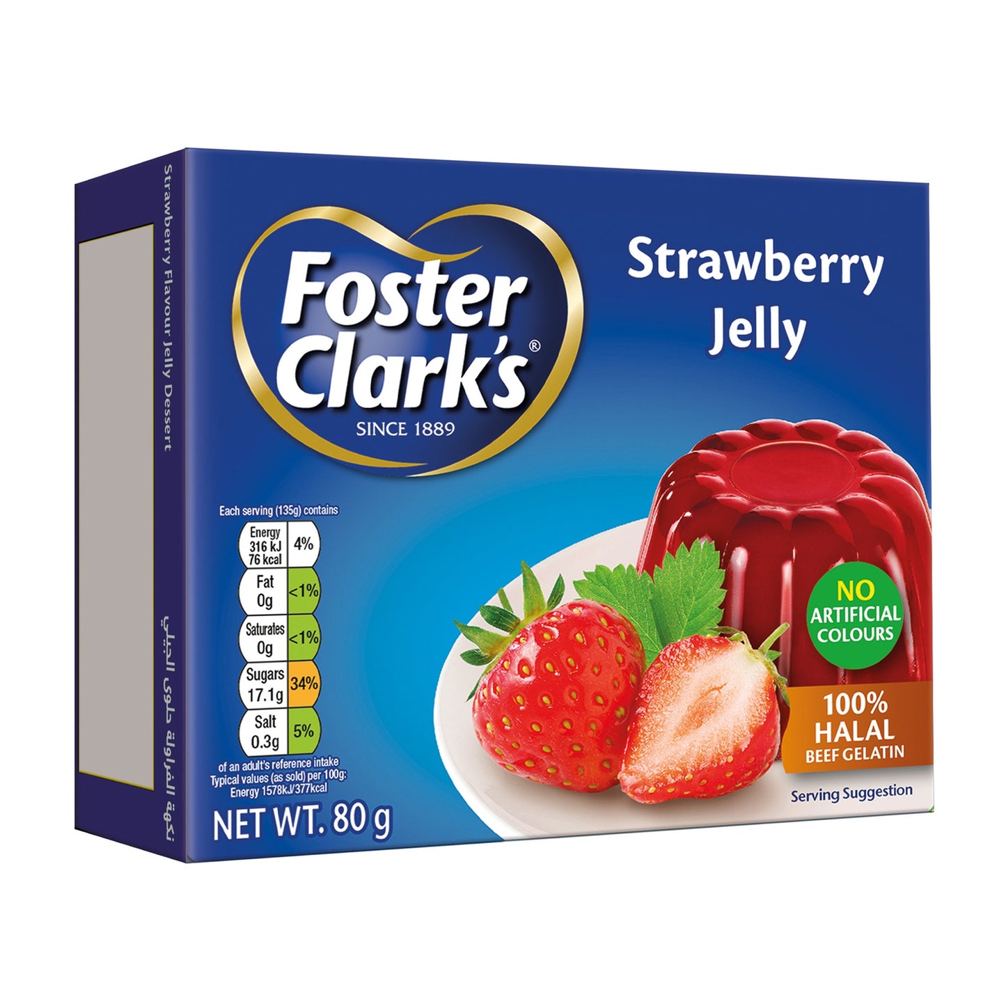 Foster Clark's Jelly Dessert Mix Strawberry Flavor 80 gr