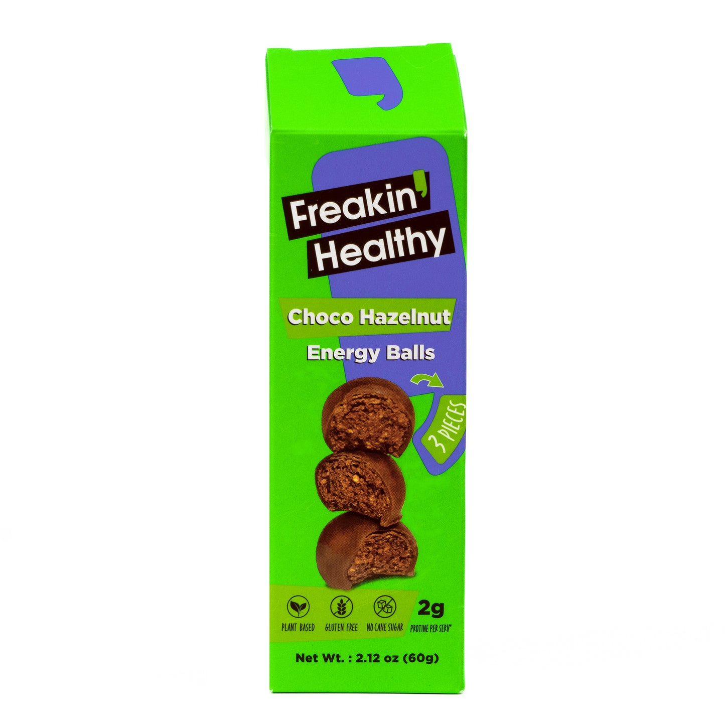 Freakin' Healthy Chocolate Hazelnut Energy Balls (3 pcs) 60g
