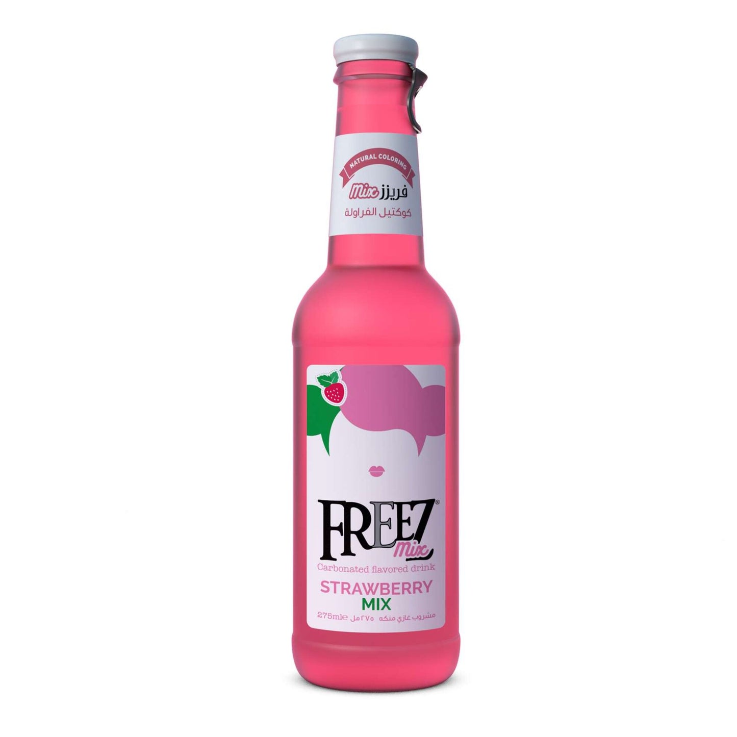 Freez Mix Carbonated Drink Strawberry Mix Flavor 275 ml
