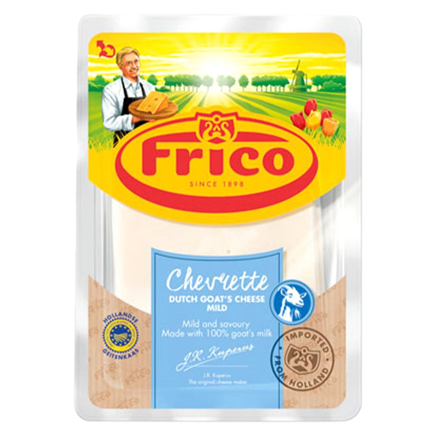 Frico Chevrette Mild Dutch Goat Cheese (6 Slices) 150 gr