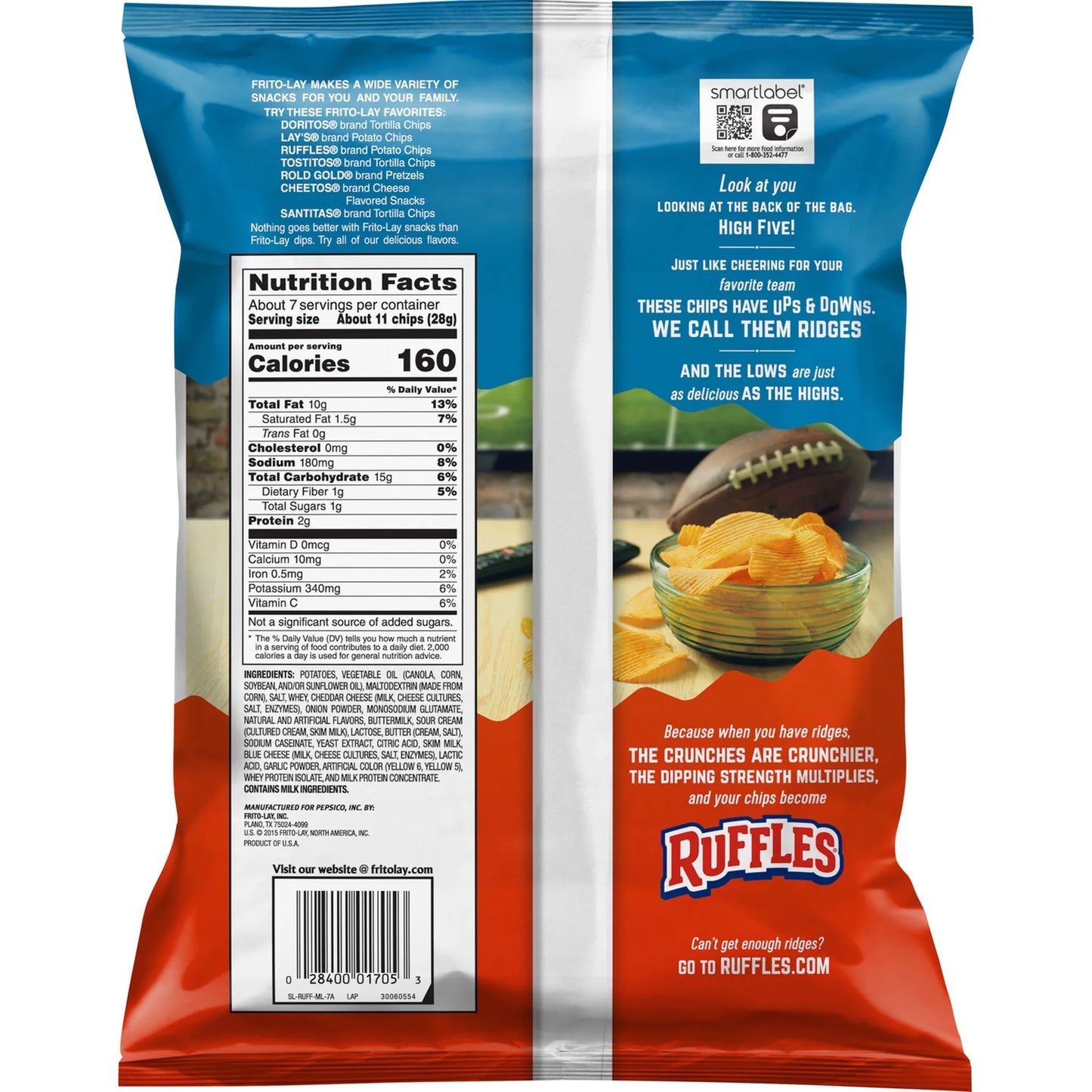 Ruffles Cheddar & Sour Cream Potato Chips 184.2 gr