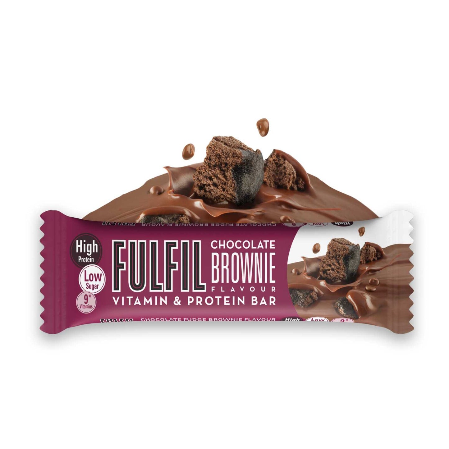 Fulfil Vitamin & Protein Bar Chocolate Brownie 20g low sugar 55g