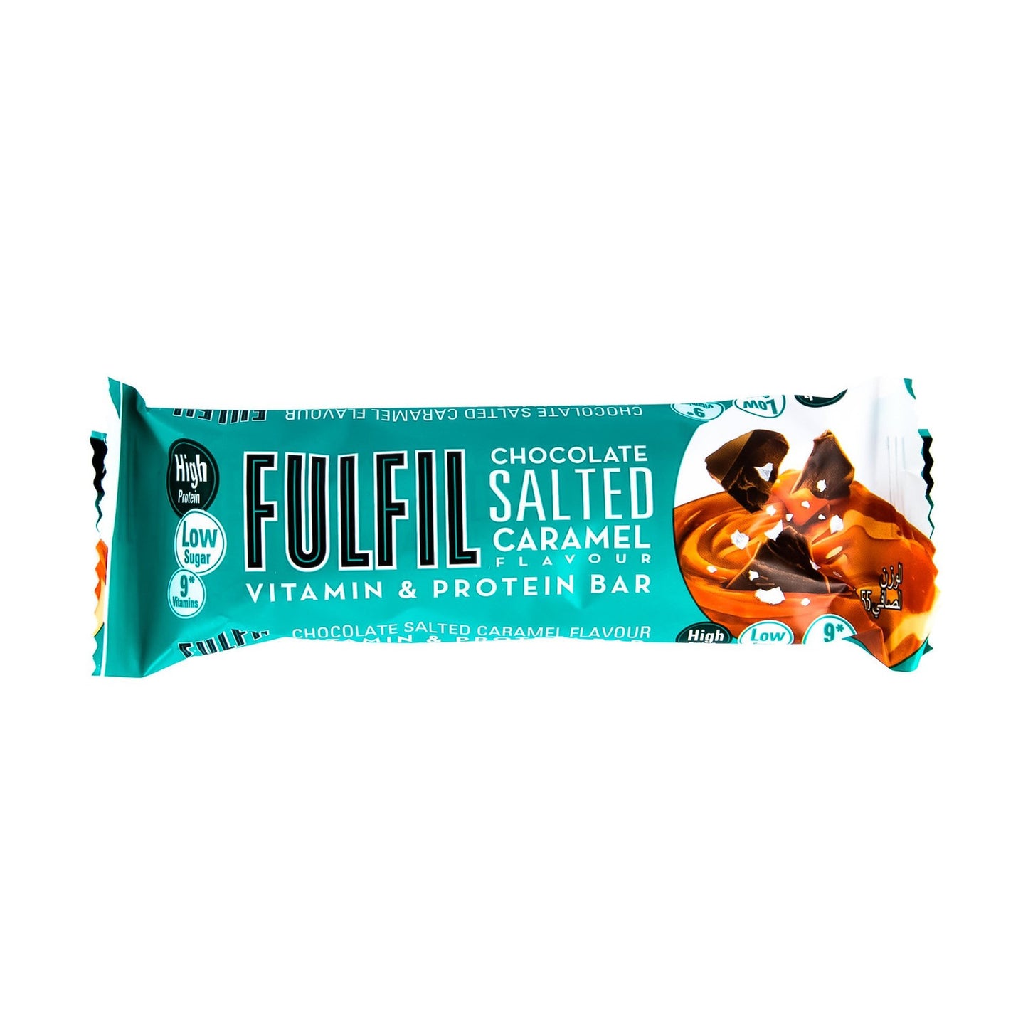 Fulfil Vitamin & Protein Bar Chocolate Salted Caramel 20g low sugar 55g