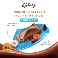 Galaxy Chocolate Bar with Fruit & Nuts 36 gr