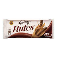 Galaxy Flutes Milk Chocolate Coated Wafer Rolls (4 Pieces) 45 gr