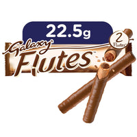 Galaxy Flutes Milk Chocolate Coated Wafer Rolls Filled with Chocolate 22.5 gr