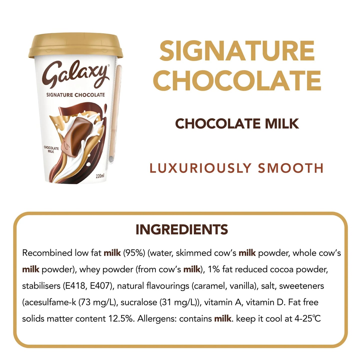 Galaxy Signature Iced Milk Chocolate Drink 220 ml