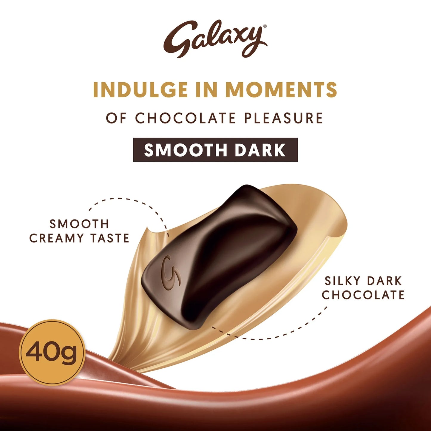 Galaxy Smooth Dark Chocolate Bar 40 gr