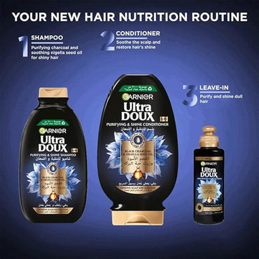 Garnier Ultra Doux Charcoal Conditioner 360ml