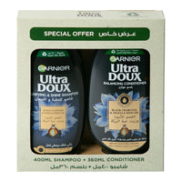 Garnier Ultra Doux Charcoal Shampoo 400ml and Conditioner 360ml