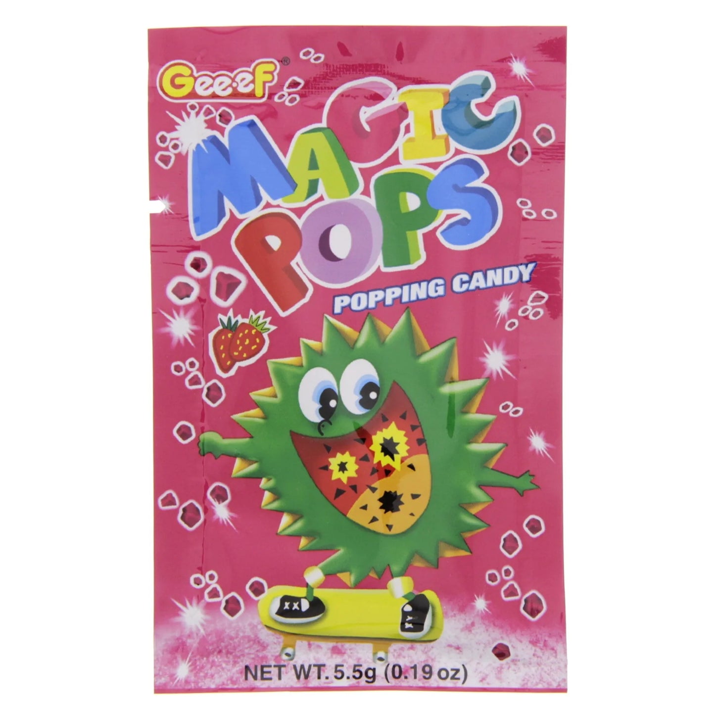 Geeef Magic Pops Candies Strawberry Flavor 5.5 gr