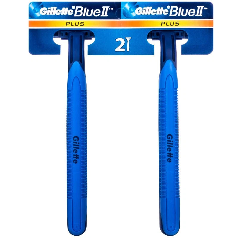 Gillette Blue II Plus Disposable Razors 2 per pack