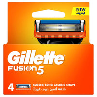 Gillette Fusion Manual Shaving Razor Blade Silver 4 Blades