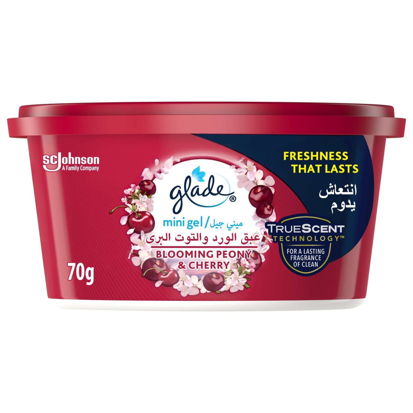 Glade Air Freshener Mini Gel, Blooming Peony & Cherry, 70g