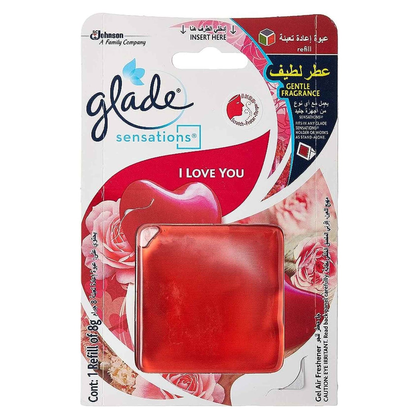 Glade Sensations I Love You Gel Air Freshener Refill 8g