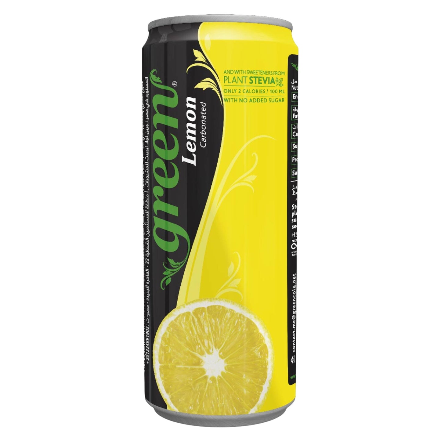Green Cola Carbonated Drink Lemon Flavor 330 ml