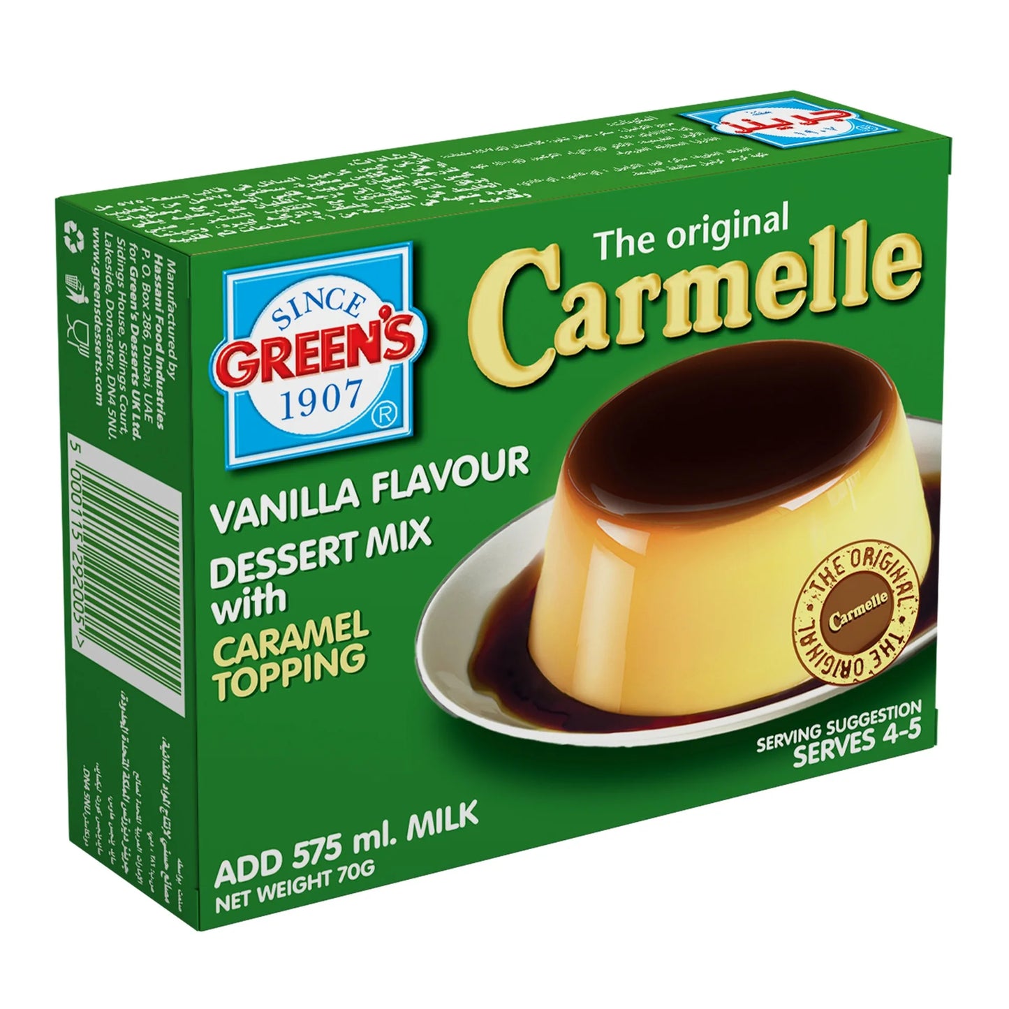 Green's Original Carmelle Dessert Mix Vanilla Flavor 70 gr