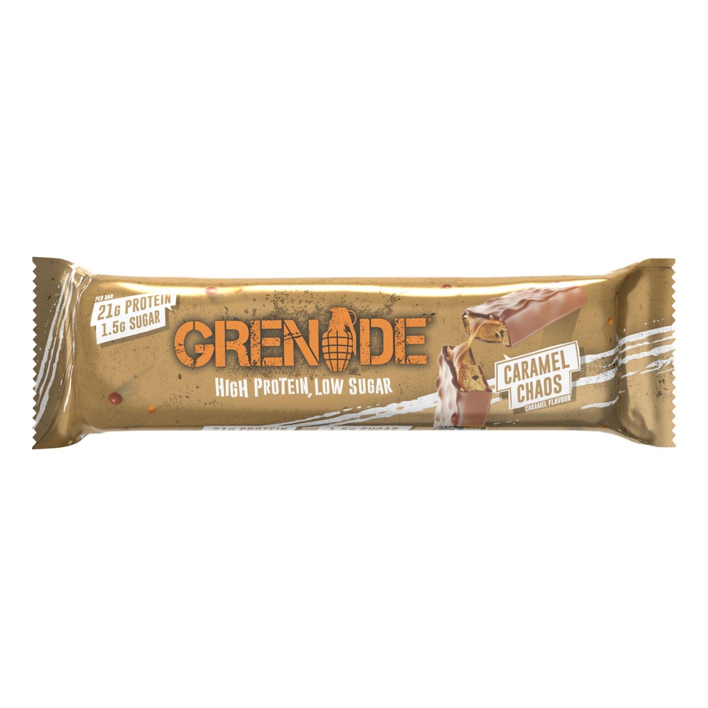 Grenade Carb Killa Caramel Chaos Chocolate Bar 60g