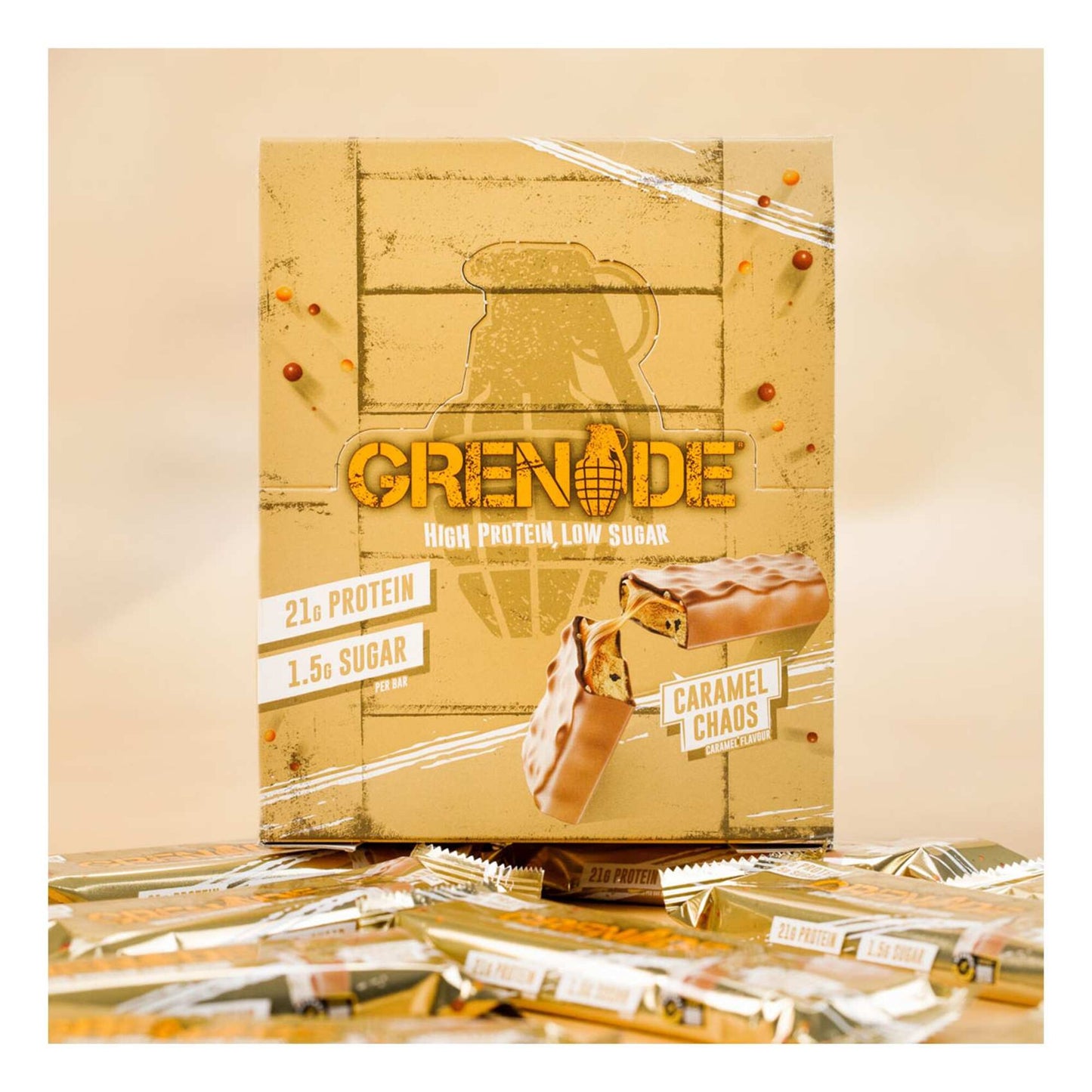 Grenade Carb Killa Caramel Chaos Chocolate Bar 60g