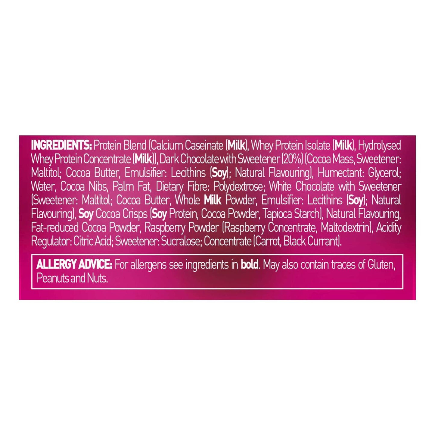 Grenade Carb Killa Protein Bar Dark Chocolate Raspberry Flavor 60g