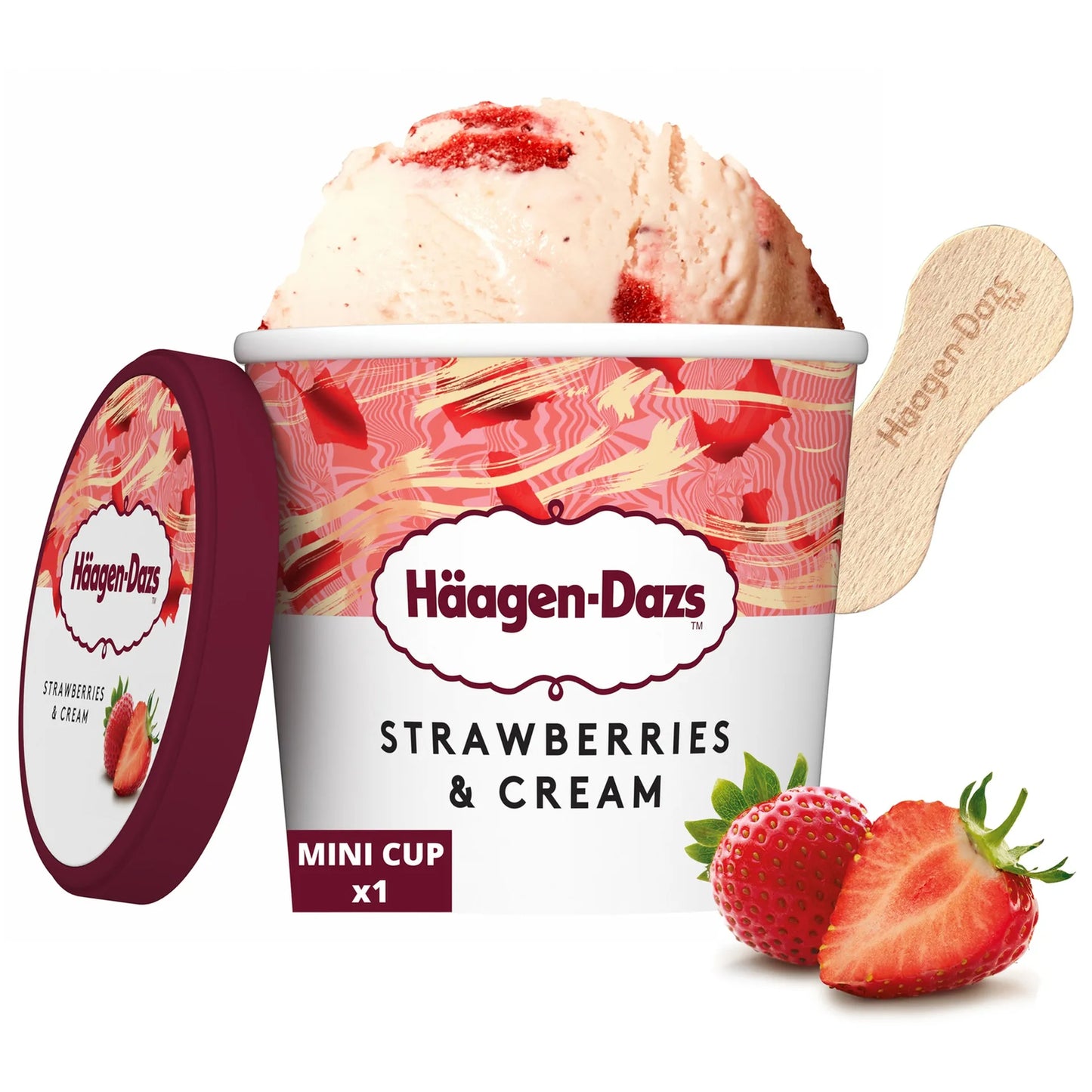 Haagen Dazs Strawberry and Cream Ice Cream 100 ml