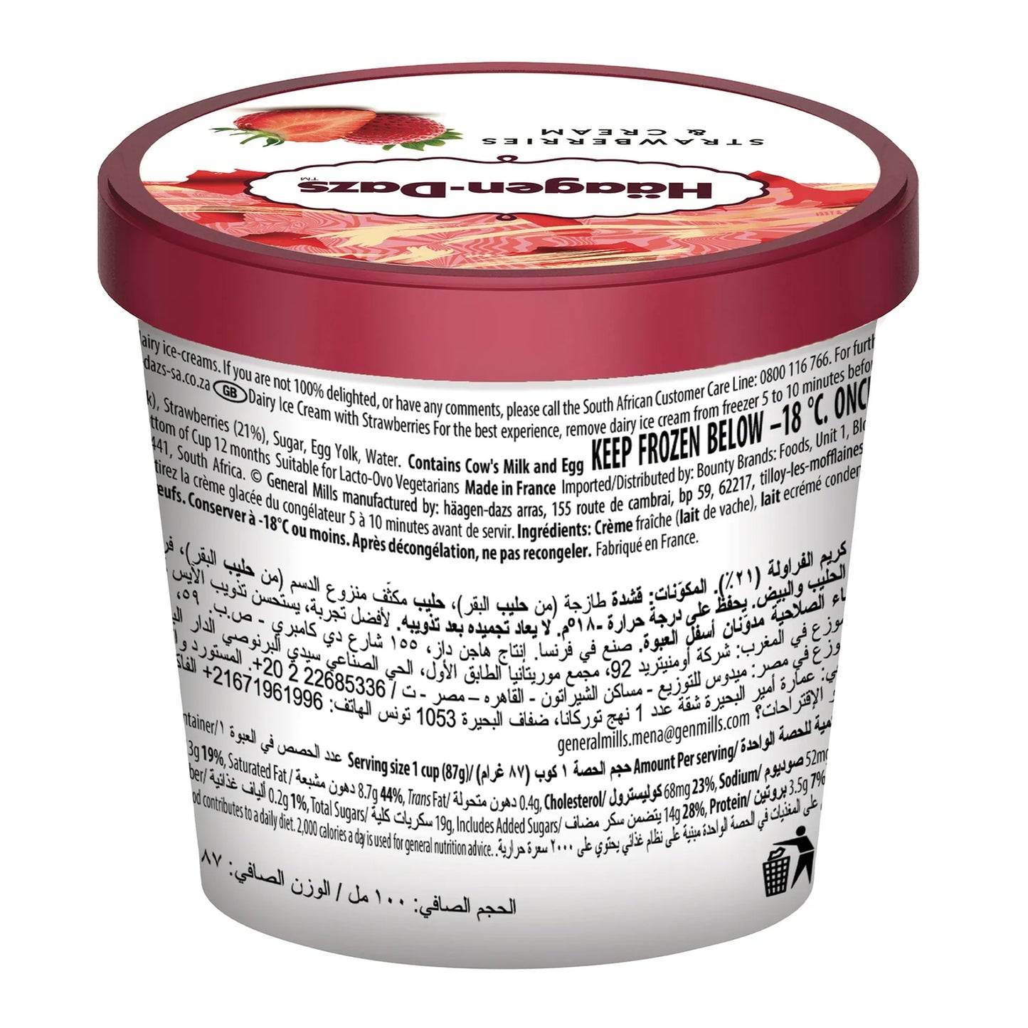 Haagen Dazs Strawberry and Cream Ice Cream 100 ml