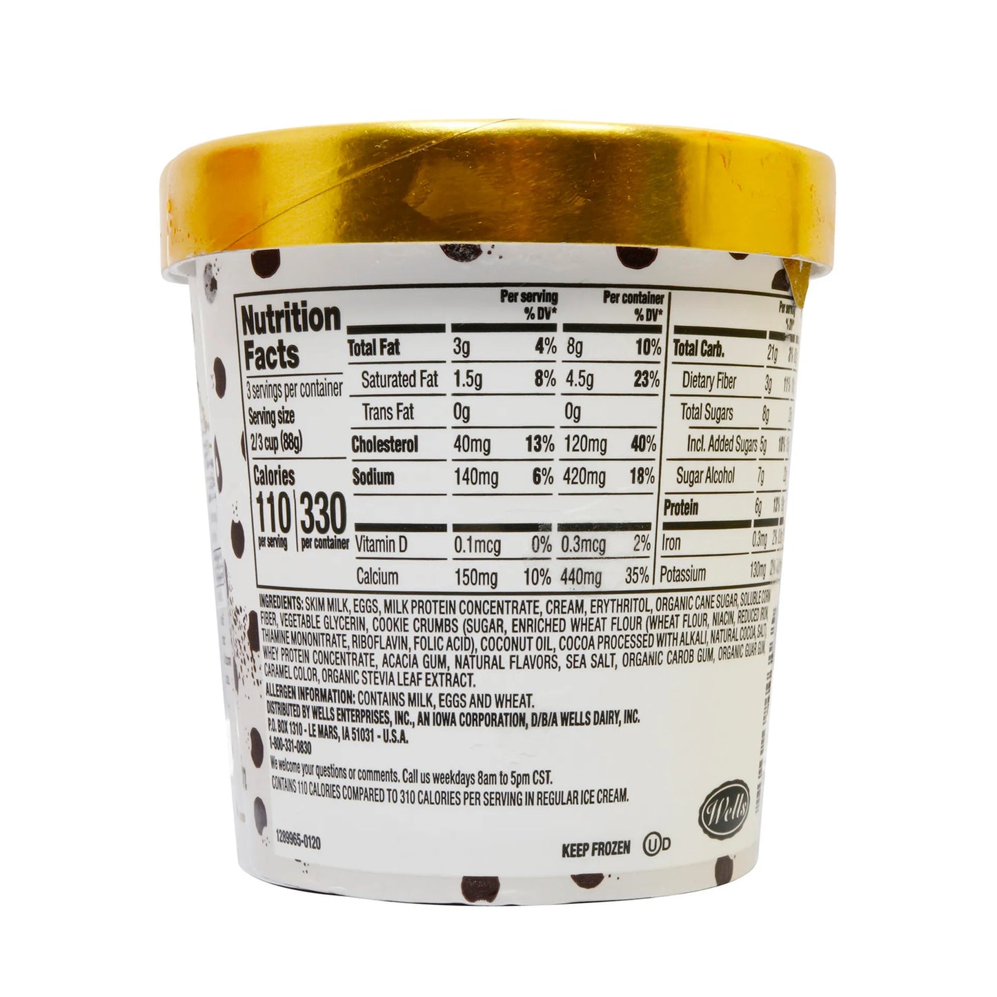 Halo Top Cookies and Cream Ice Cream 473 ml