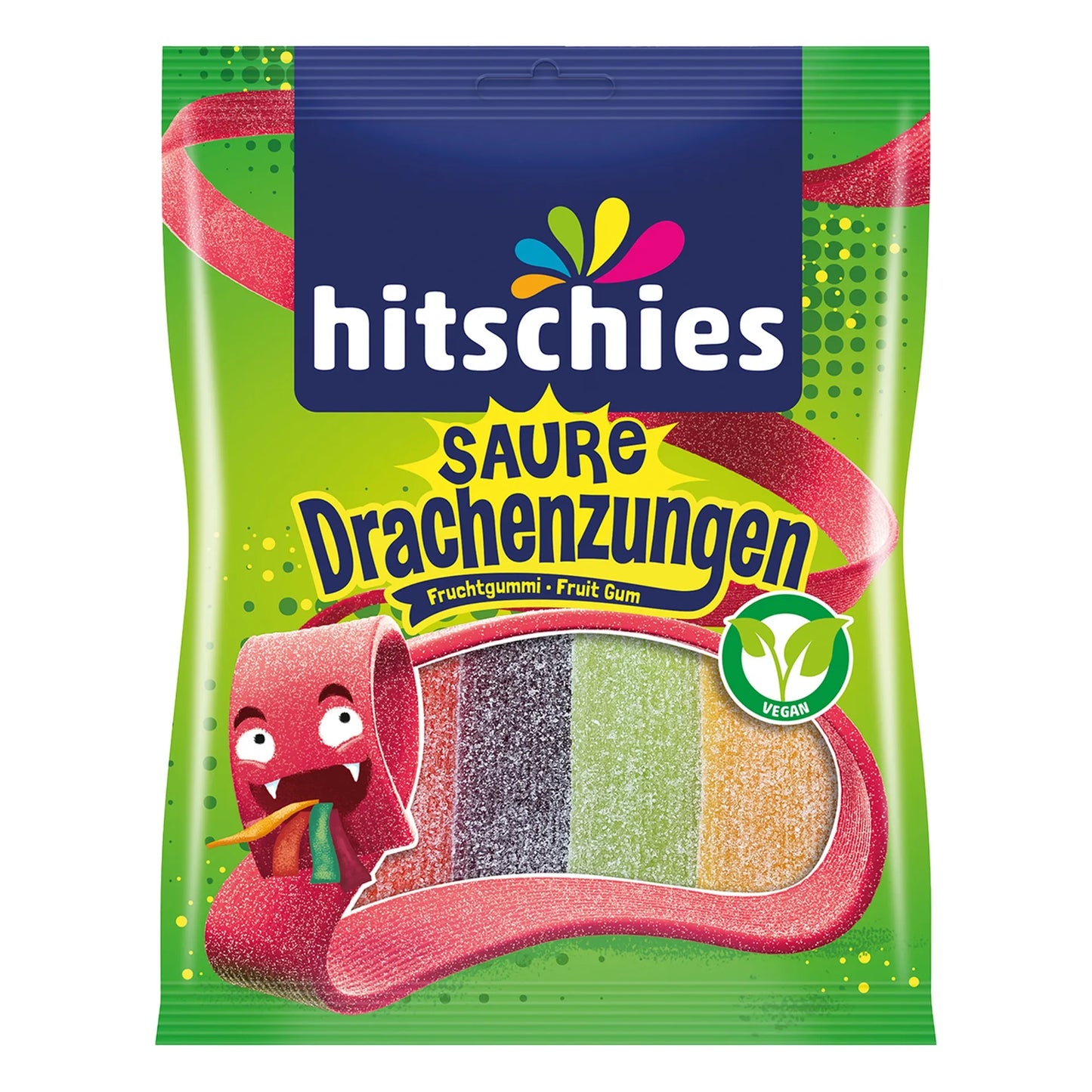 Hitschies Dragon Tongues Sour Gums 125 gr