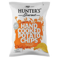 Hunters Gourmet Hand Cooked Potato Chips Sweet Chili 125 gr