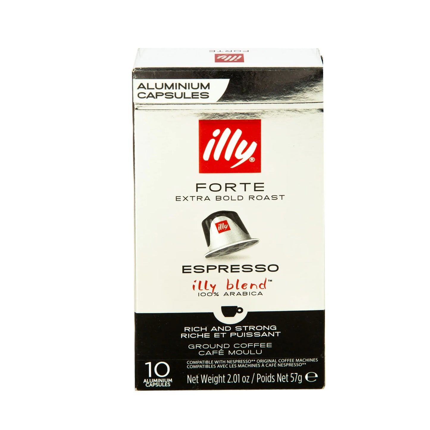 Illy Forte Blend Rich & Strong Arabica Espresso Coffee Capsules 10 coffee capsules