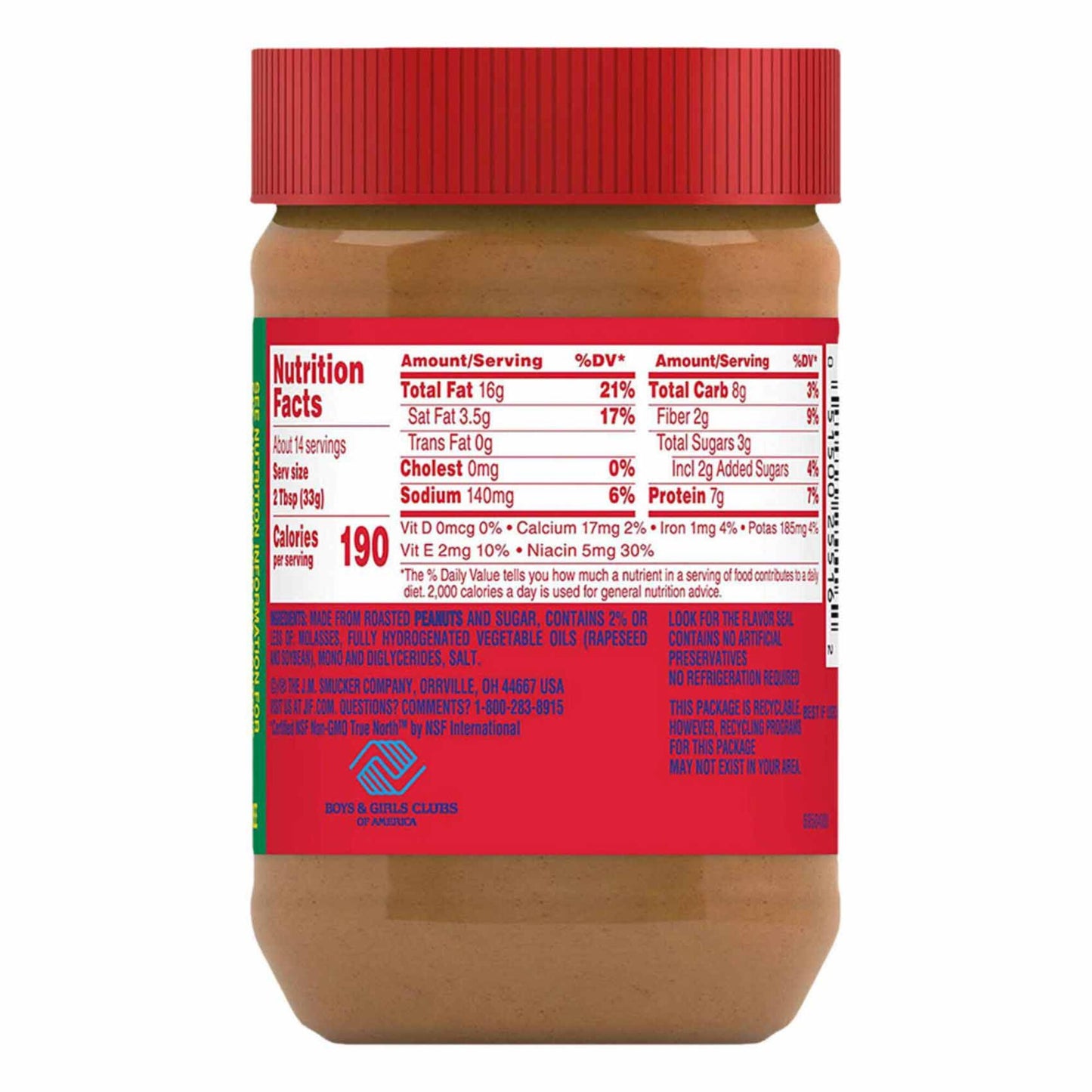 Jif Creamy Peanut Butter 454 gr
