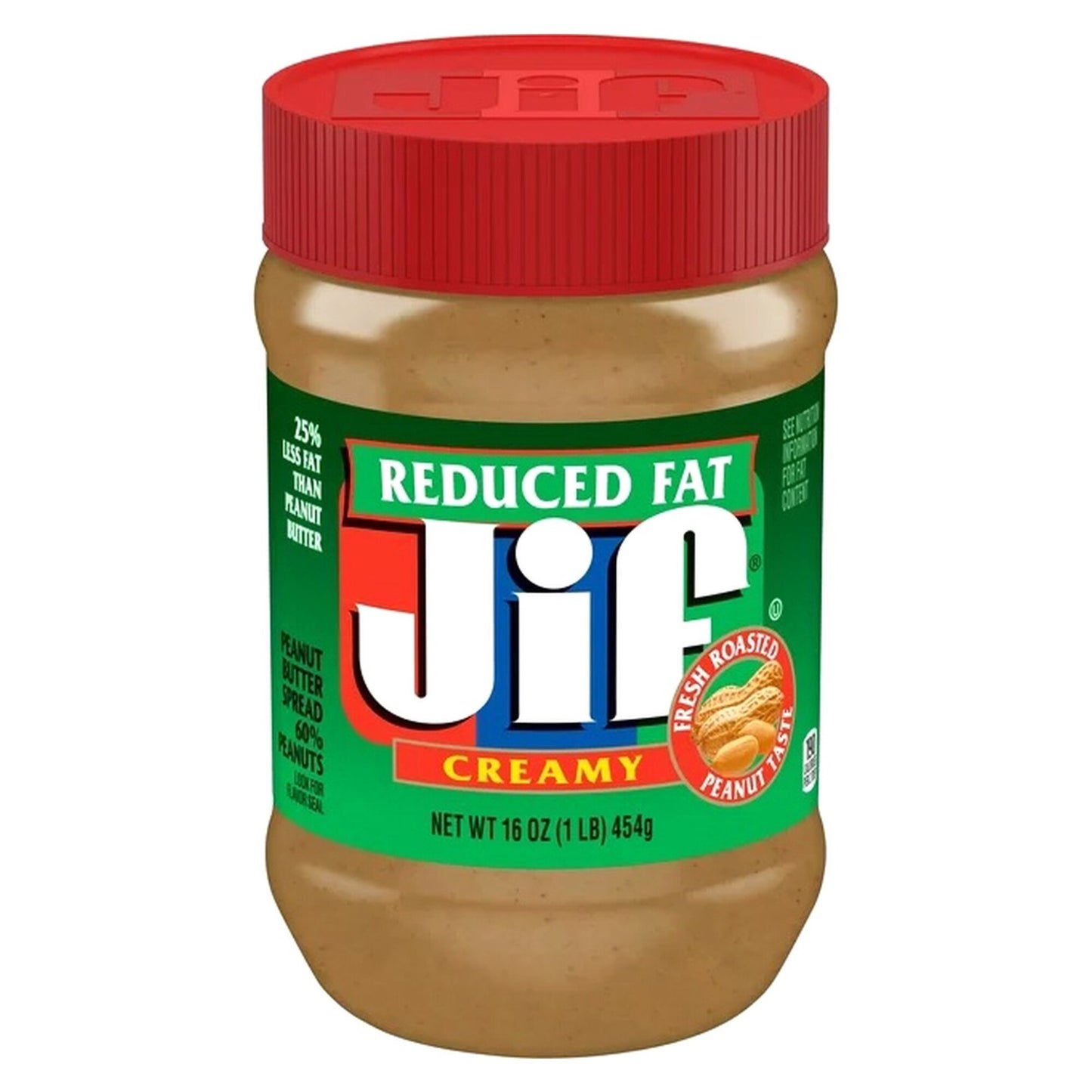Jif Reduced Fat Creamy Peanut Butter 454g