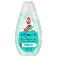 Johnson 2 In 1 Kids Shampoo & Conditioner 200ml