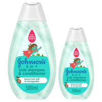 Johnson's 2in1 Kids Shampoo & Conditioner 500ml and 200ml