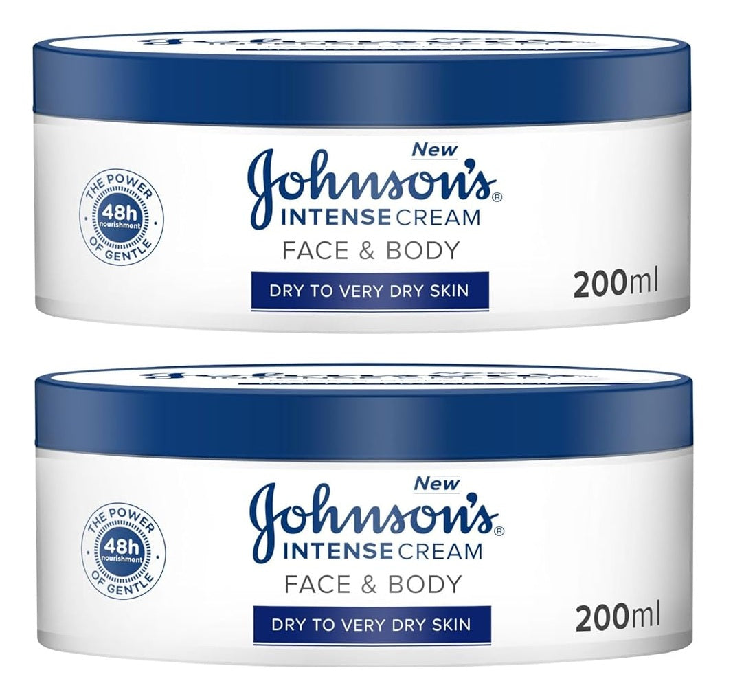 Johnson's Intense Cream 200ml Twin Pack @20% Off