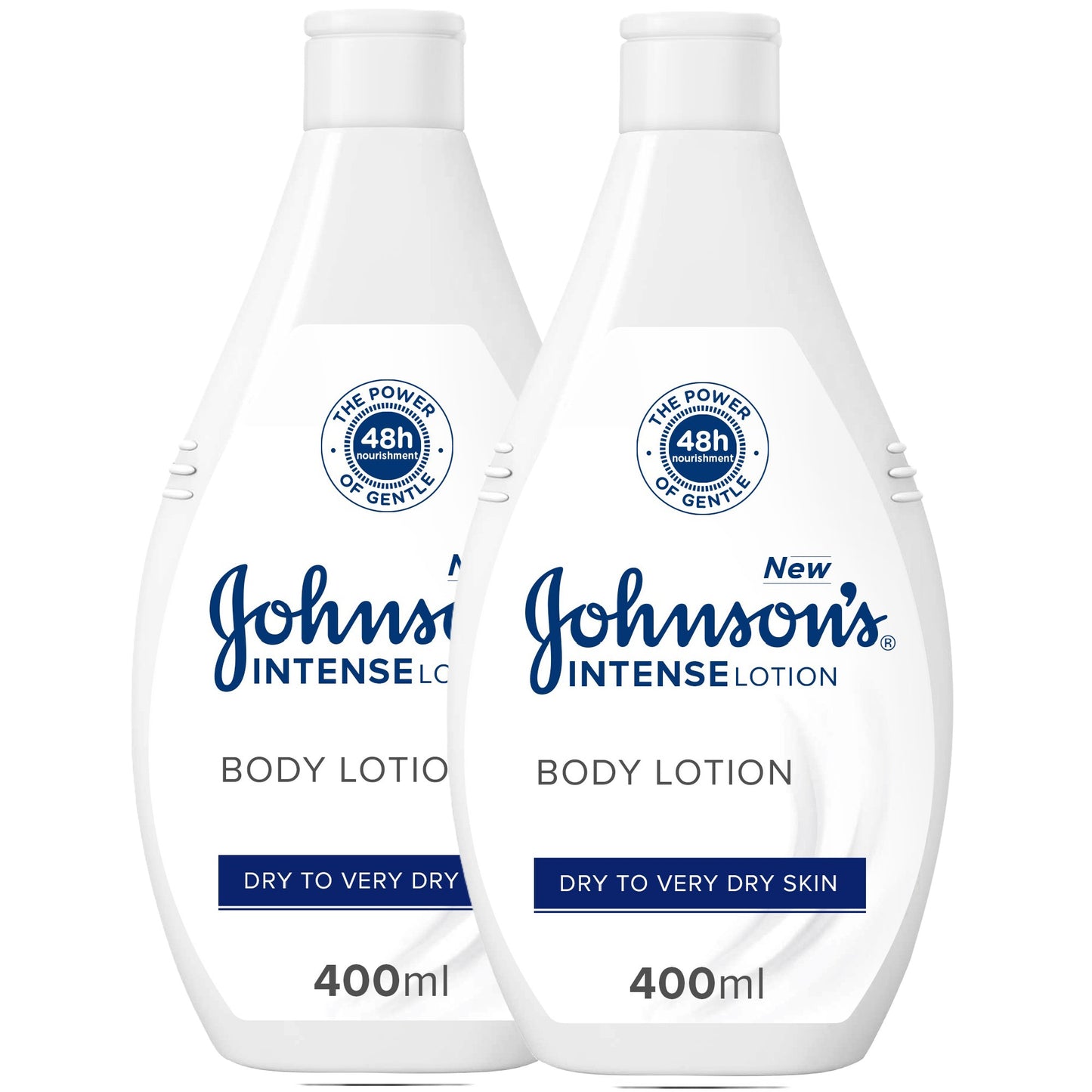 Johnson's Intense Lotion 400ml Twin Pack 20% off