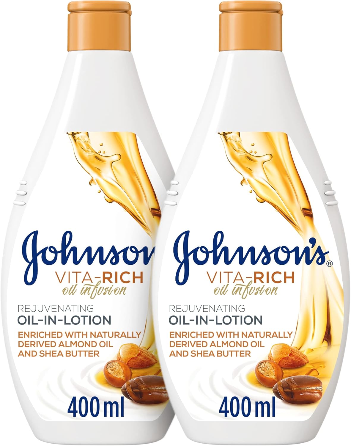 Johnson's Vita Rich Body Lotion Oil Infusion 400ml Twin Pack 20% off