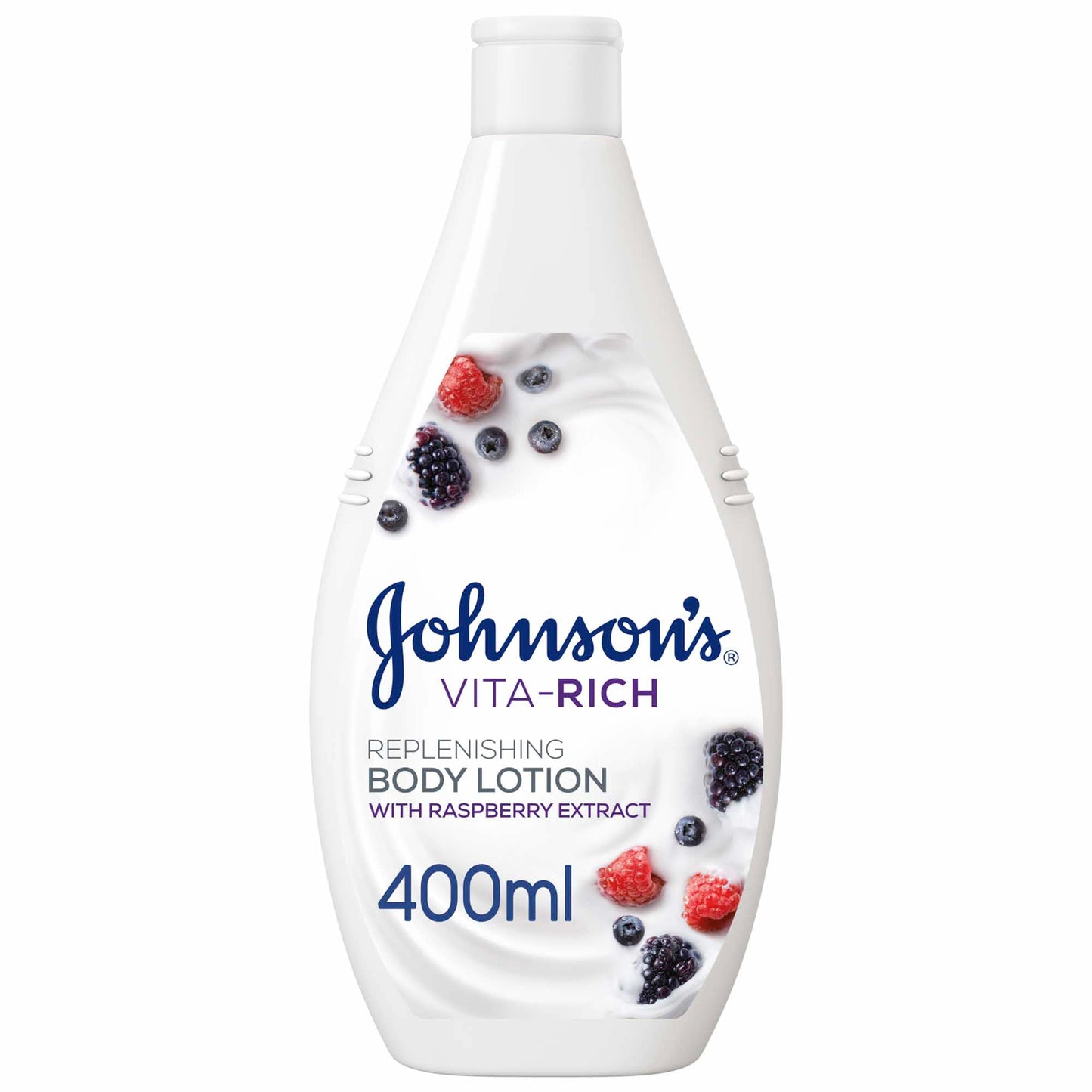 Johnson Vita-Rich Replenishing Body Lotion with Raspberry Extract 400 ml