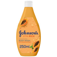 Johnson Vita-Rich Smoothing Body Wash with Papaya Extract 250 ml