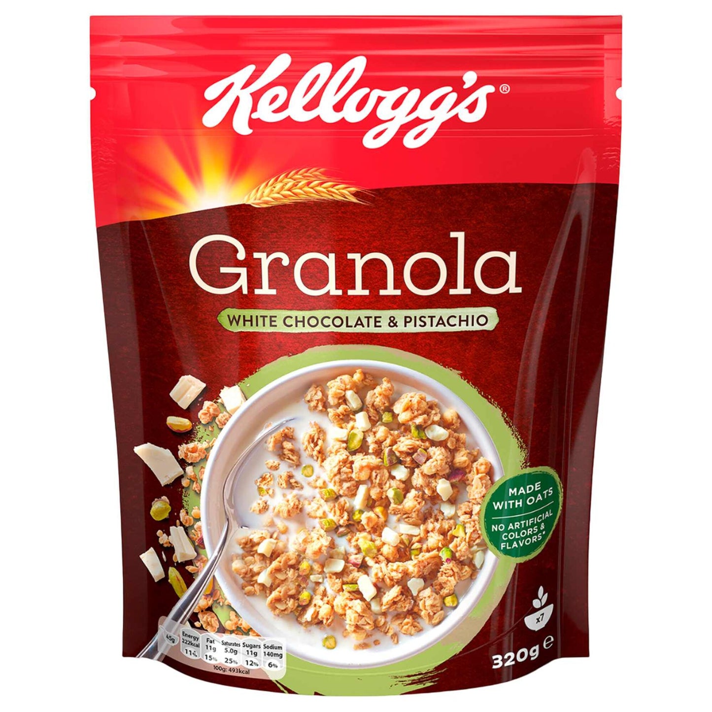 Kellogg's Granola with White Chocolate & Pistachios 320 gr