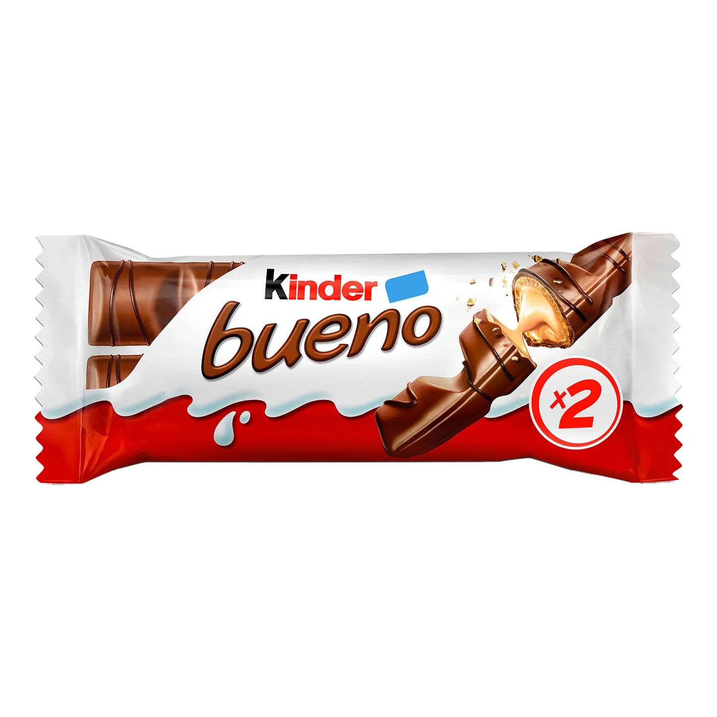 Kinder Bueno Milk Chocolate Coated Bars Filled with Hazelnut 43 gr