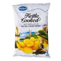 Kitco Kettle Cooked Sea Salt and Black Pepper Potato Chips 150 gr
